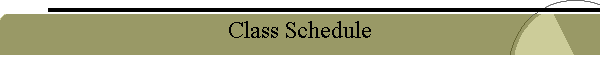 Class Schedule